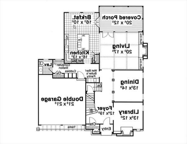 First Floor image of BRISTOL I House Plan